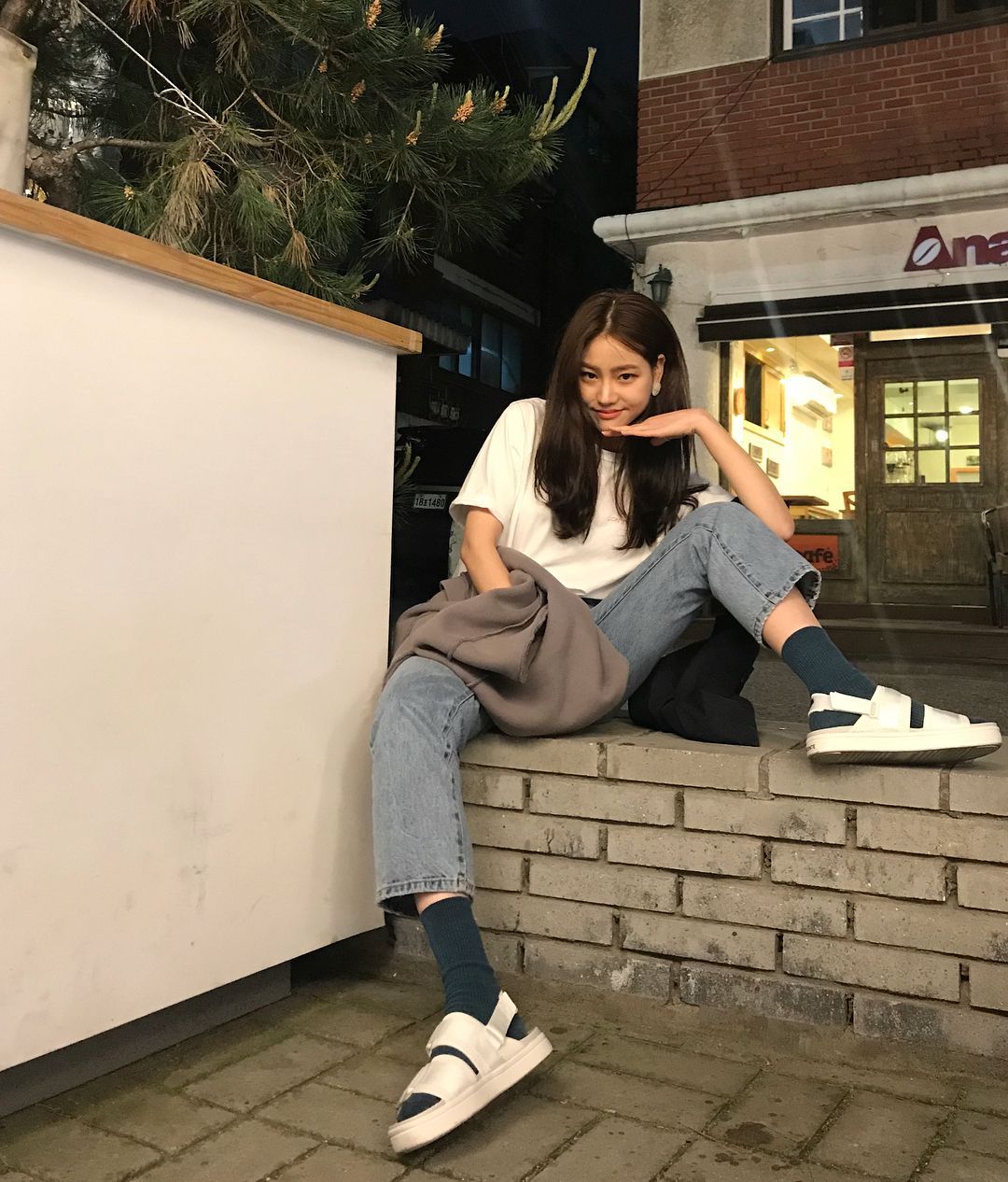 데일리룩이랑 딱인 심플한 킹핀샌들#데상트 #킹핀#샌들#ootd